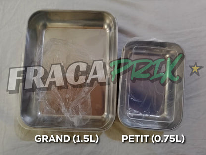 SteelBox™ 0.75L – Remplacez le plastique toxique par l'Inox de qualité alimentaire